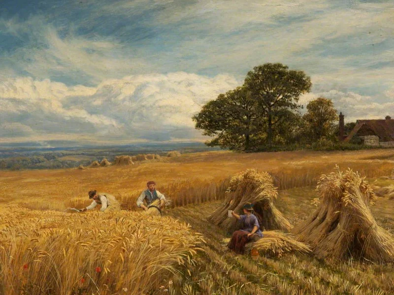 1833-George Vicat Cole - Un campo di grano nel Surrey